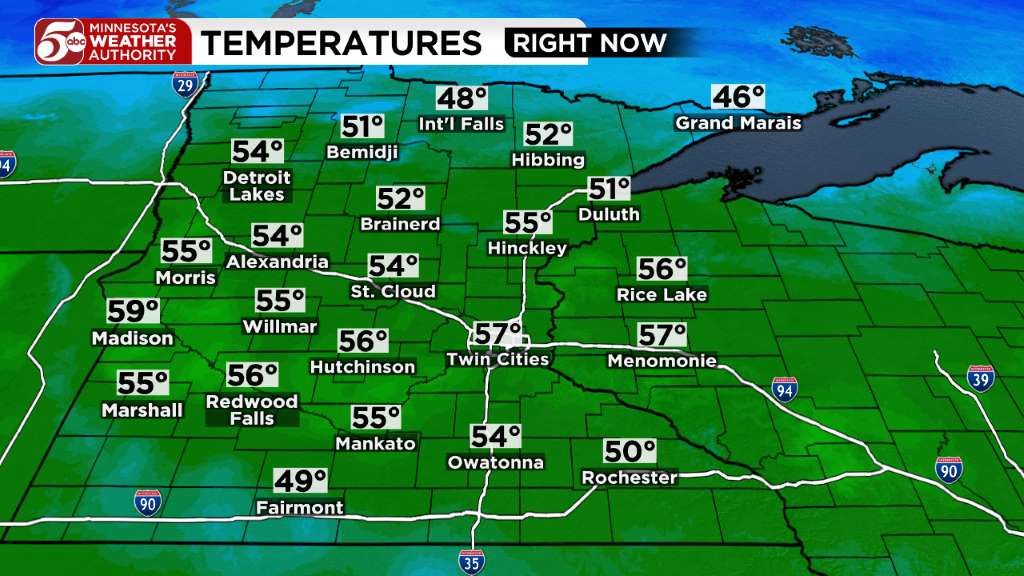 Thursday weather: Mostly sunny and cool temps — KSTP 5 — Gopher